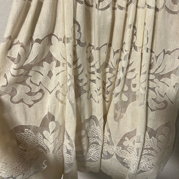 Delicate Tracy Reese Cream Backless Lace Dress, Cotton, Cute Back Open Design - Picture 4 of 10